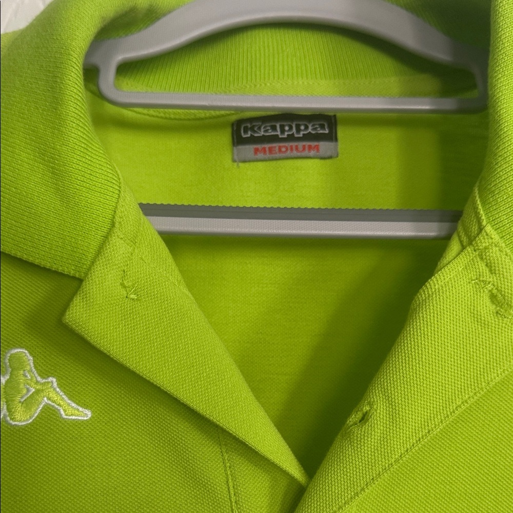 Kappa Vibrant Green Polo Shirt new without tags